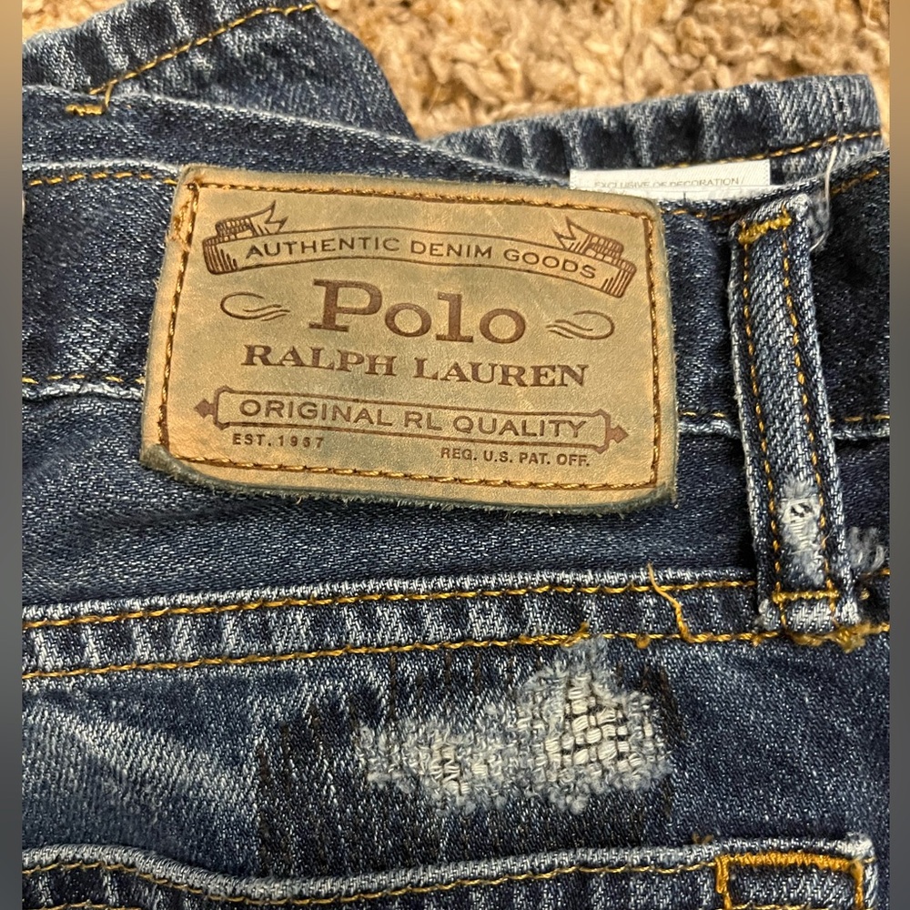 Ralph Lauren Polo Distressed Blue Jeans